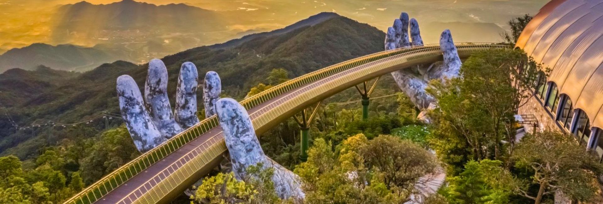 Golden Hands Bridge Danang  – An architectural marvel in central Vietnam
