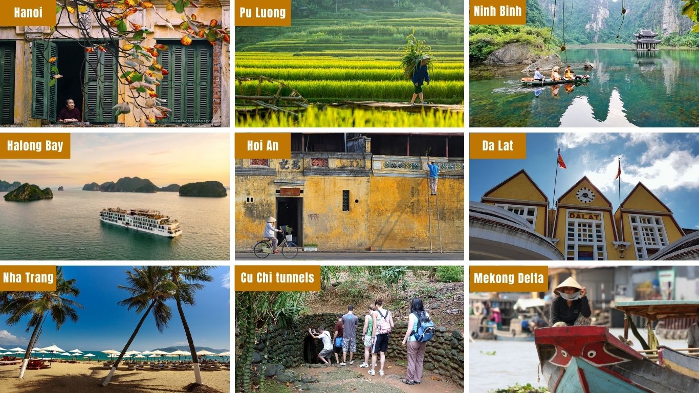 where to go for 20 days in Vietnam