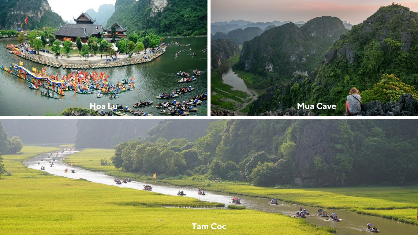 Hoa Lu - Tam Coc - Mua Cave