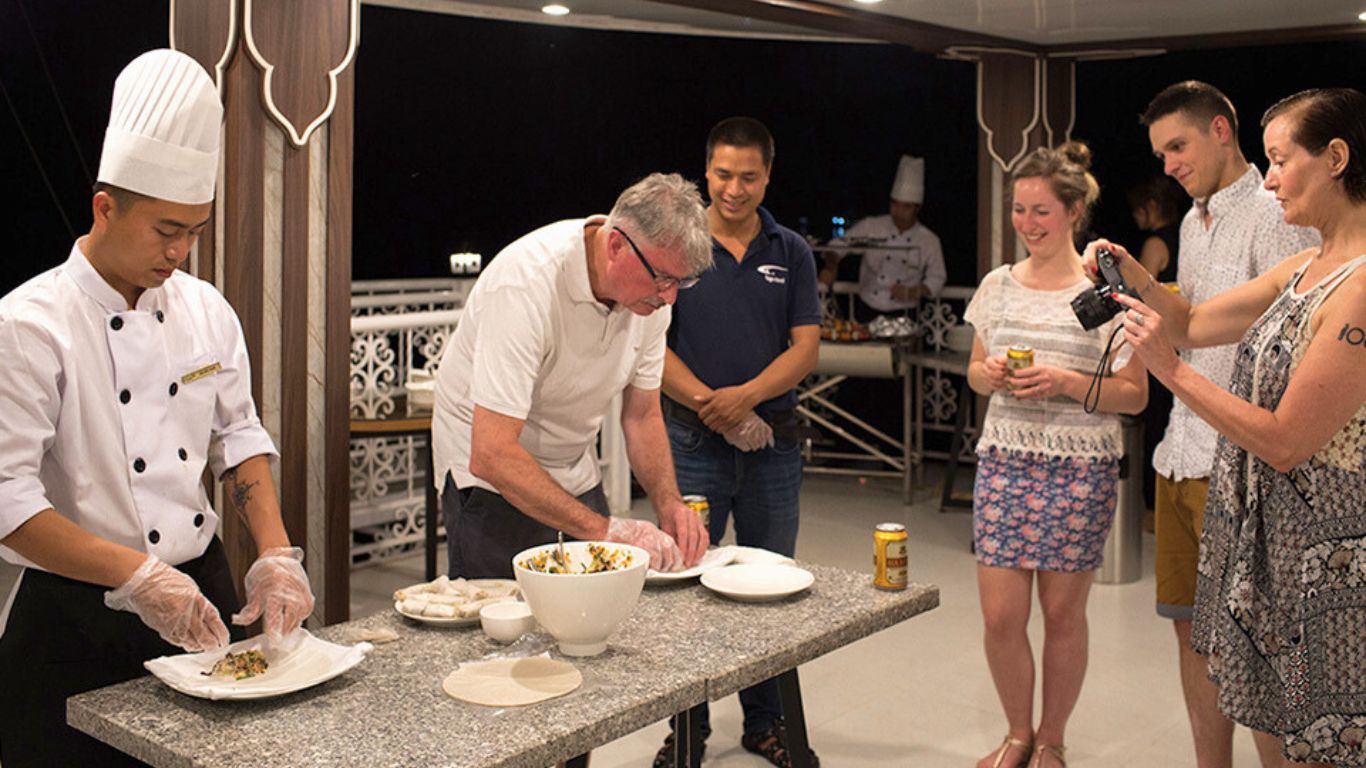 cooking class on cruise