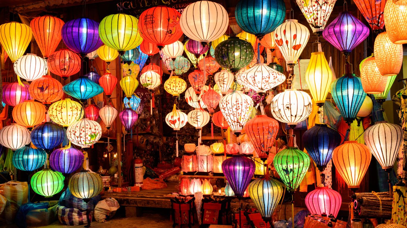 Hoi An colorful lanterns at night