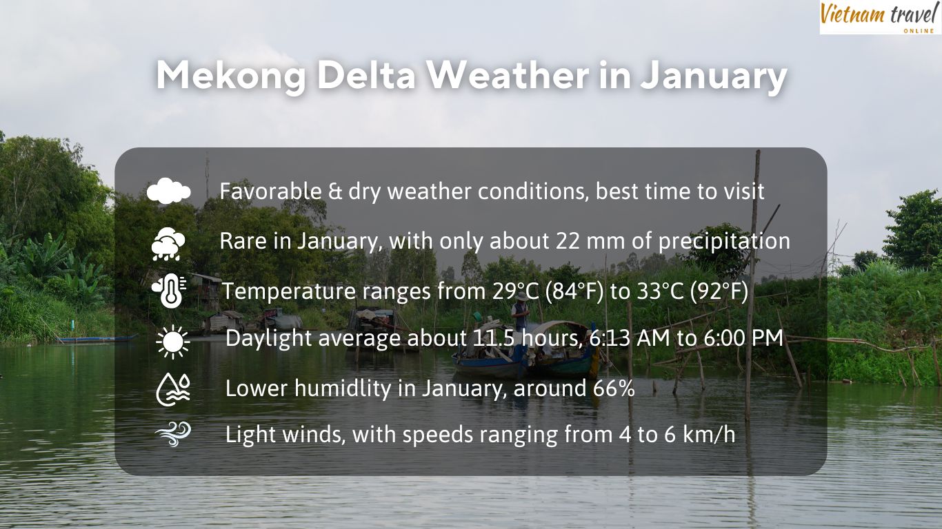 Mekong Delta weather in January