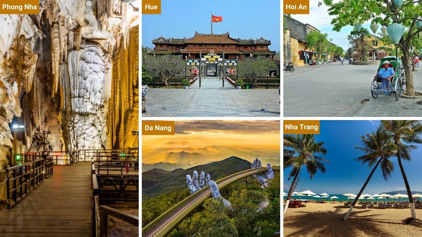 Popular places to visit Central Vietnam in January