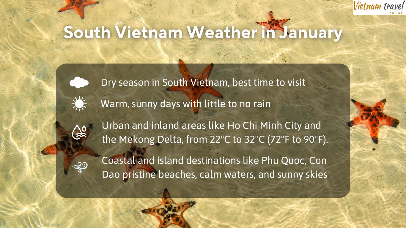 South Vietnam weather in January