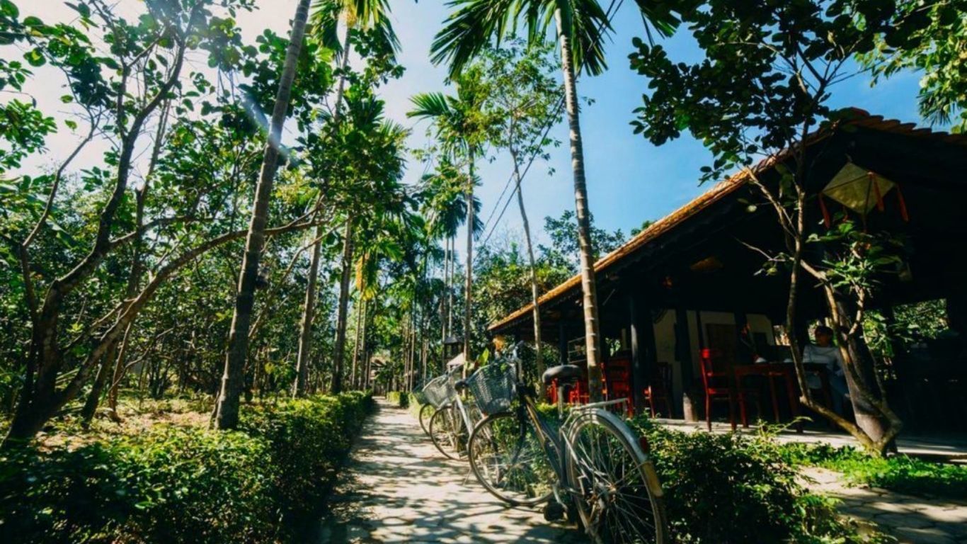 Cycling around Thuy Bieu village