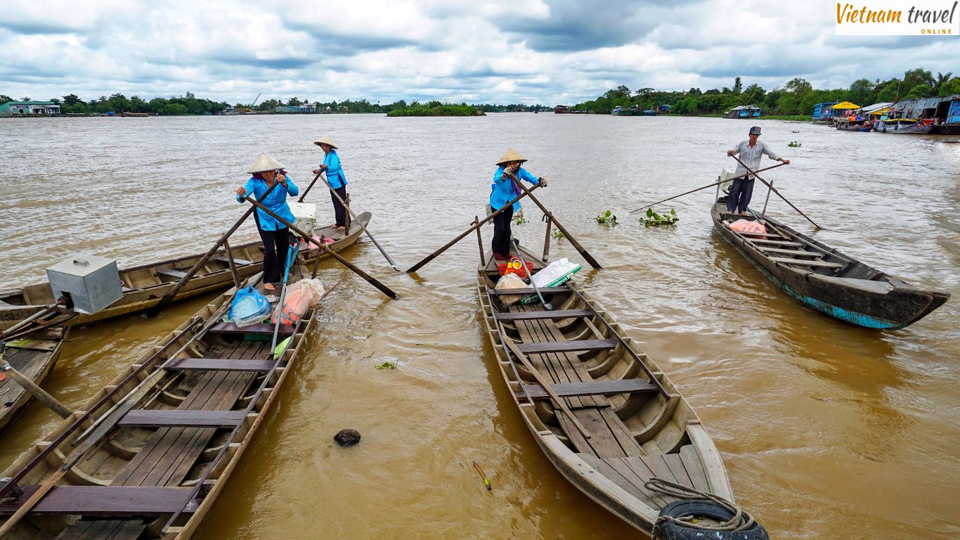 Charm of Mekong Delta in rainy season